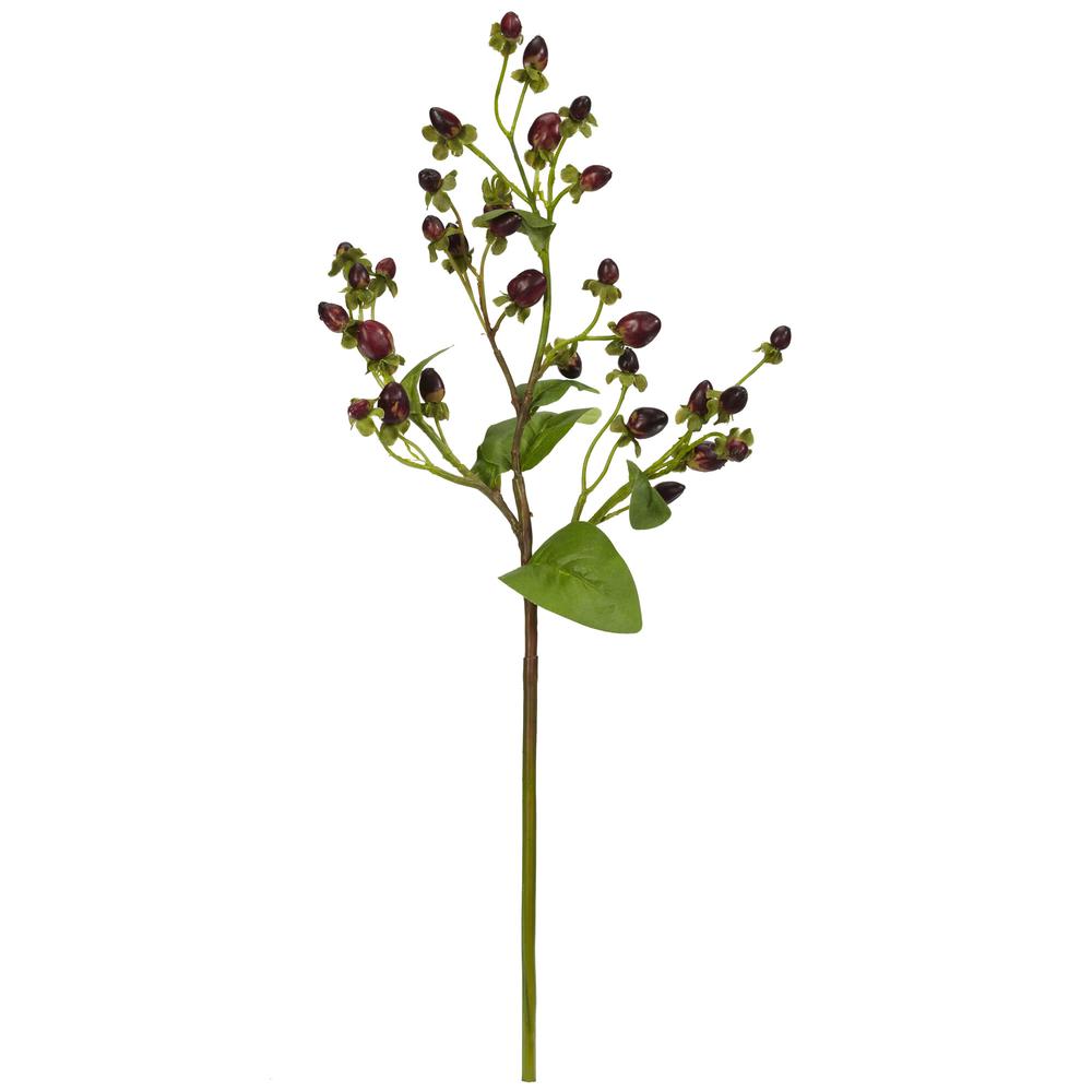 17in. Italian Coffee Bean Artificial Flower (Set of 8). Picture 1