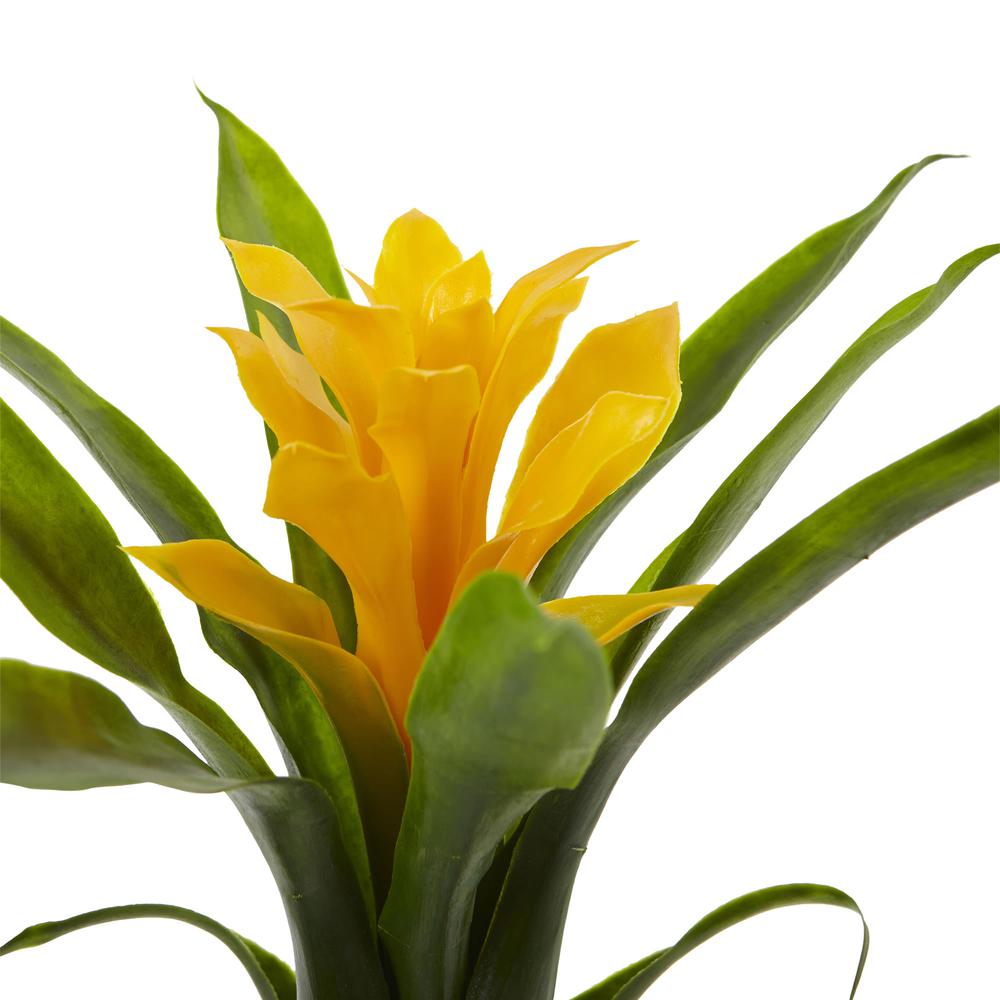 10in. Bromeliad Artificial Flower, Set of 6. Picture 3