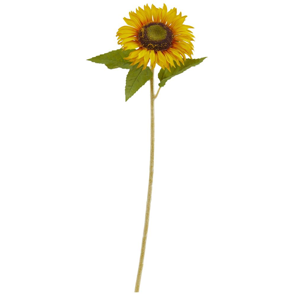 24in. Sunflower Artificial Flower (Set of 12). Picture 1