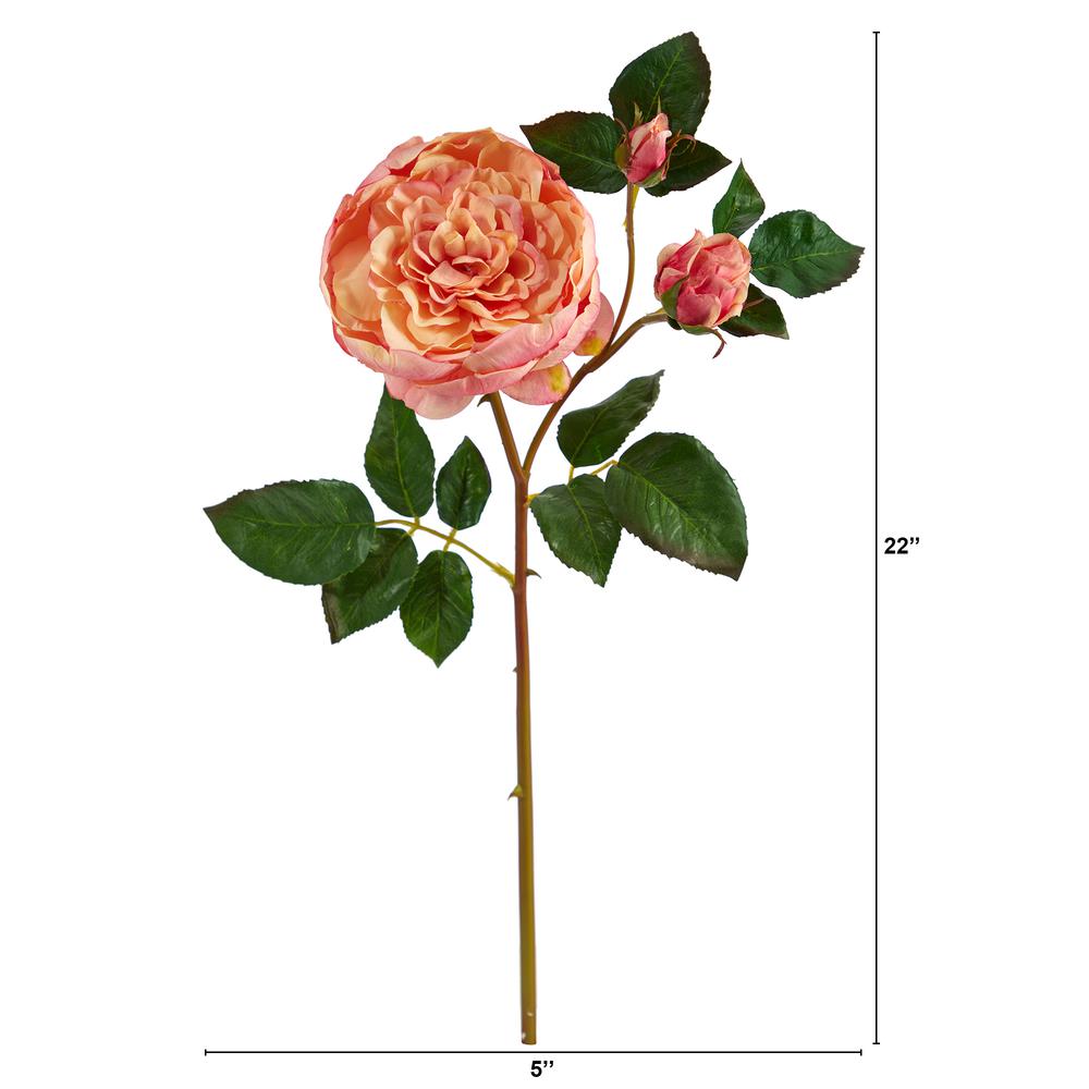 22in. Rose Artificial Flower (Set of 6). Picture 2