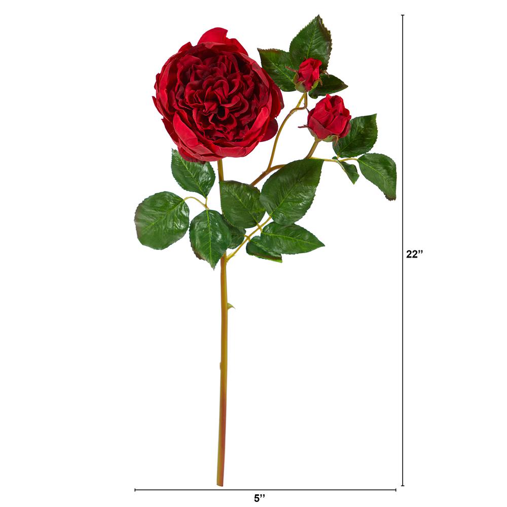 22in. Rose Artificial Flower (Set of 6). Picture 2