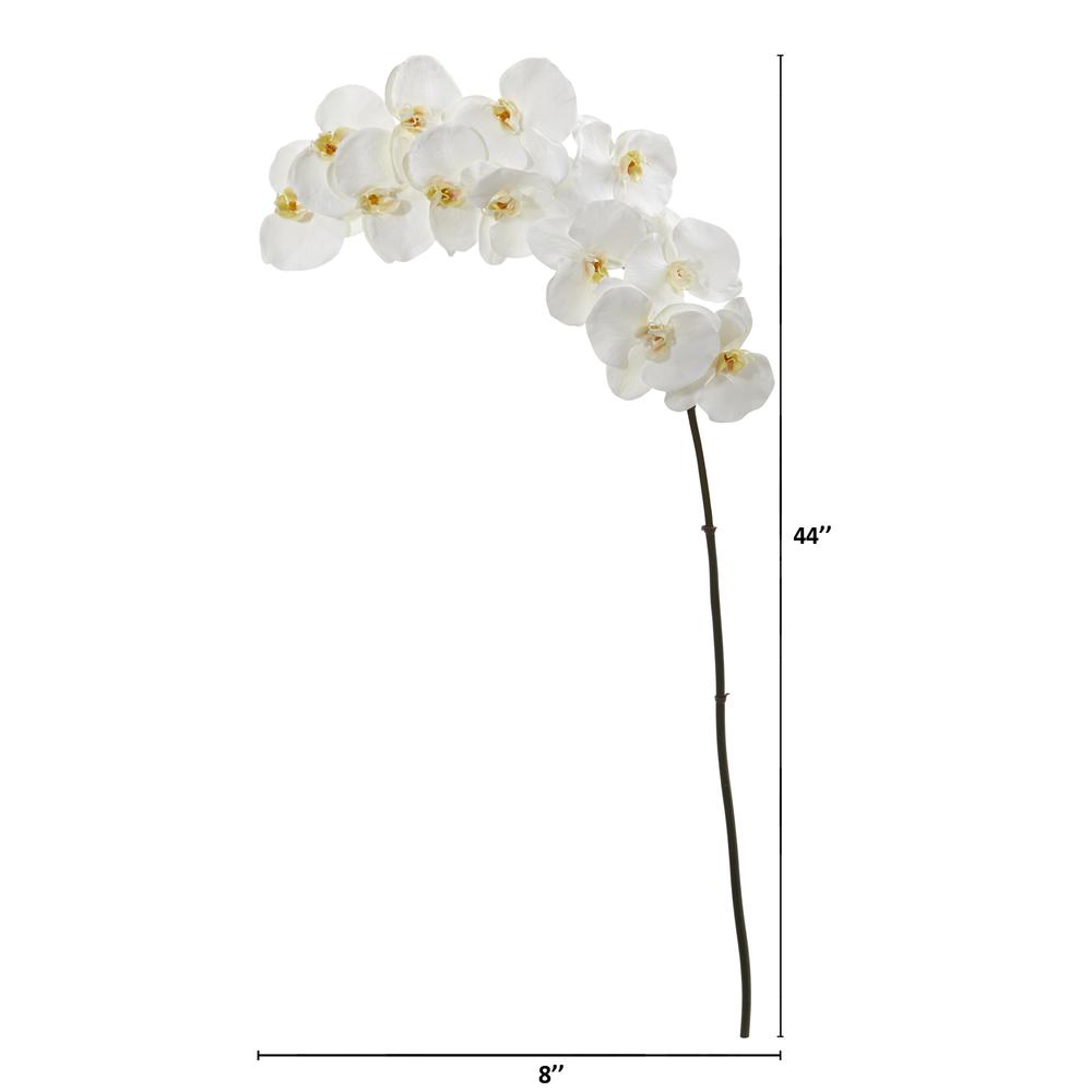 44in. Phalaenopsis Orchid Artificial Flower (Set of 3). Picture 4