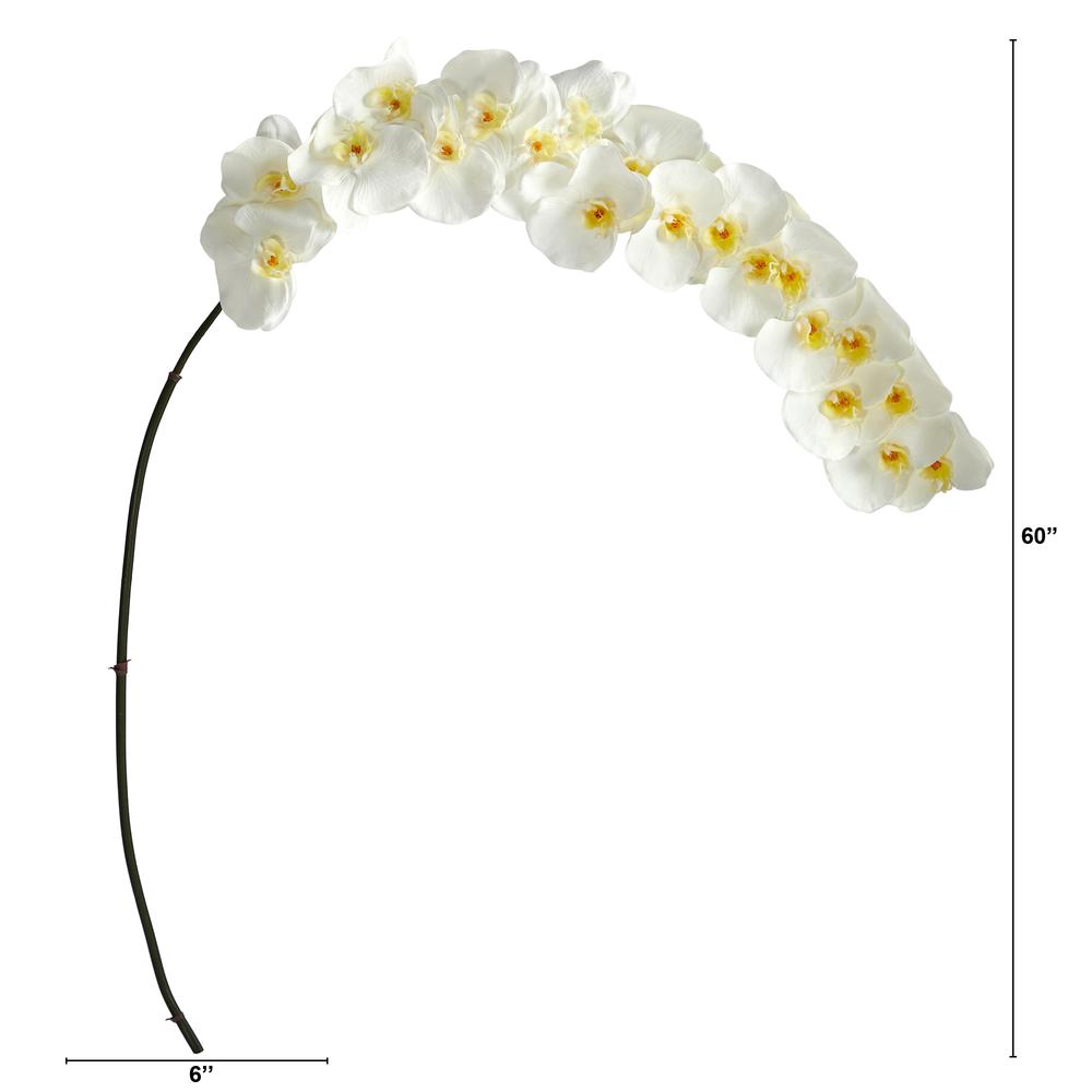5ft. Large Phalaenopsis Orchid Artificial Flower (Set of 2). Picture 2