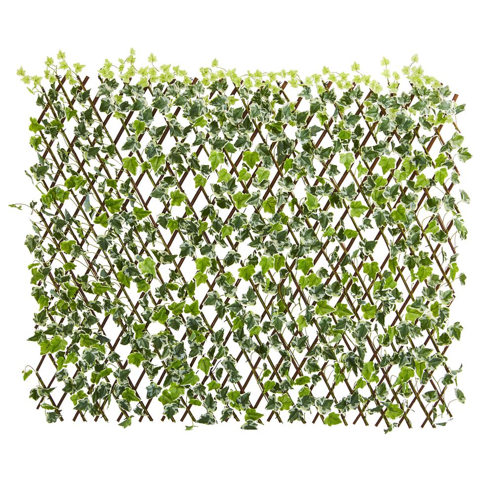 39in. English Ivy Expandable Fence UV Resistant & Waterproof. Picture 1