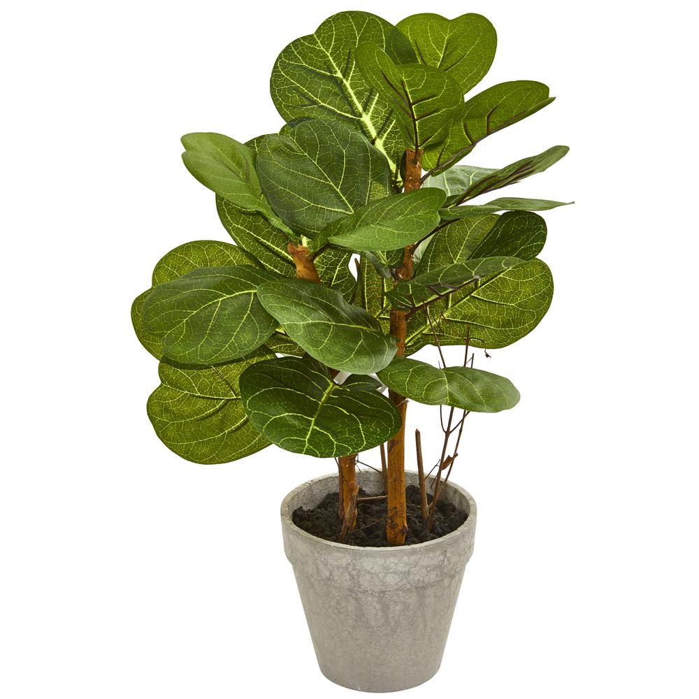 22in. Fiddle Leaf Artificial Plant. Picture 1