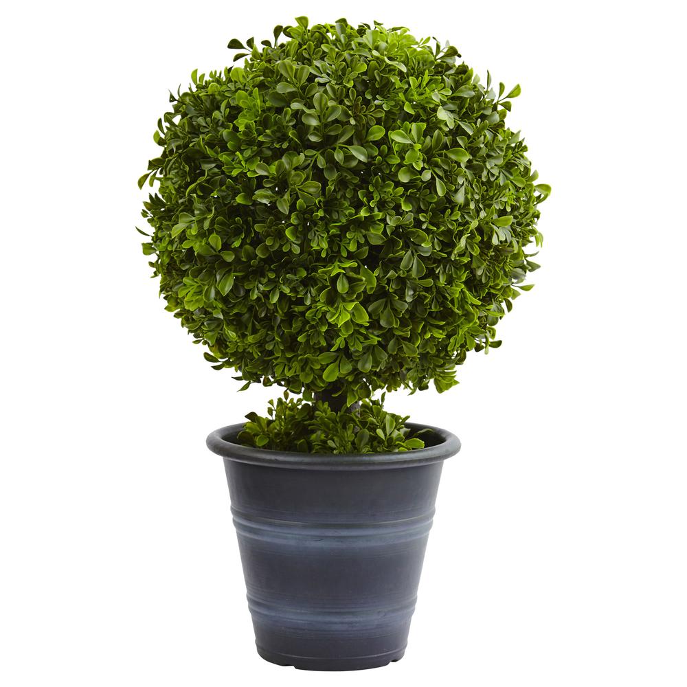 (Assortment, Boxwood, 3) - Artificial Topiary Ball - Artificial Topiary Plant - Boxwood Topiary - Indoor/Outdoor Artificial Plant Ball