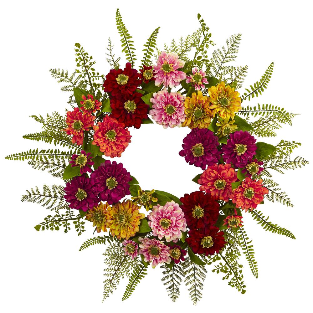 Mixed Flower Wreath. Picture 1