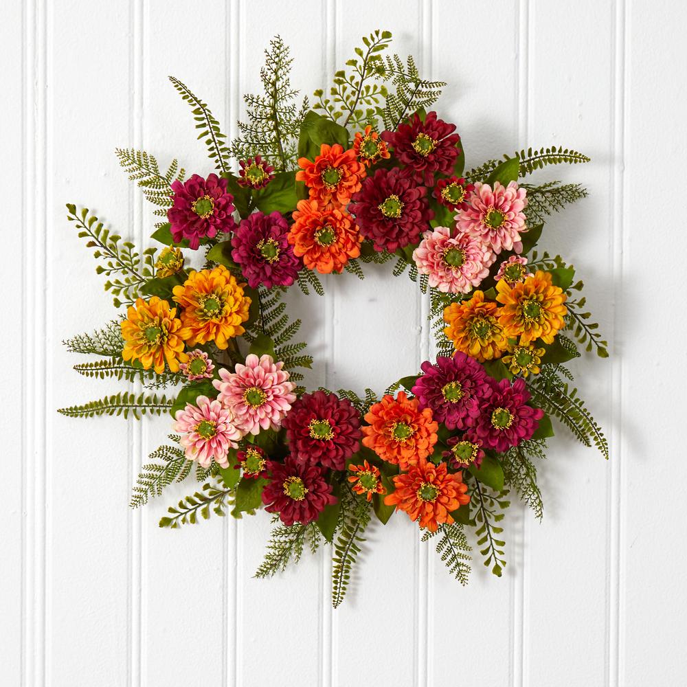 Mixed Flower Wreath. Picture 5