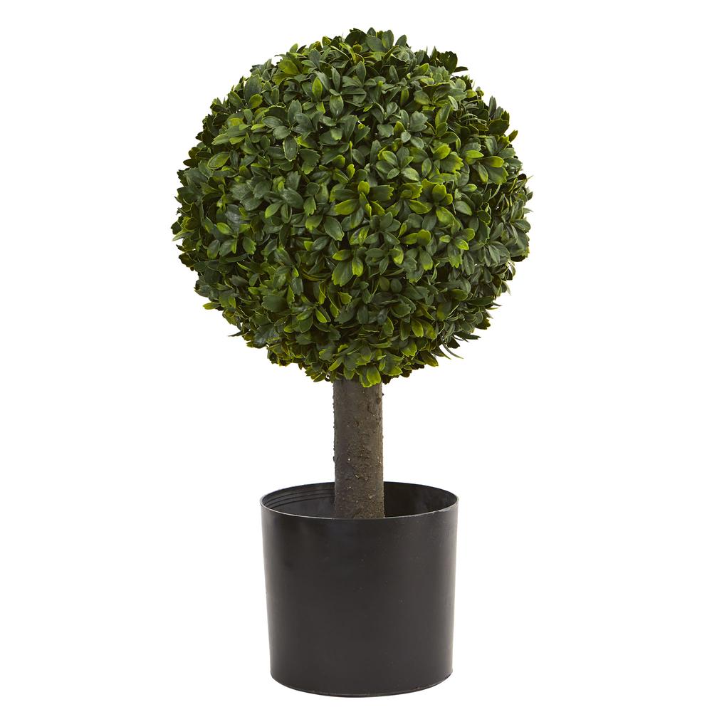 21in. Boxwood Ball Topiary Artificial Tree. Picture 1