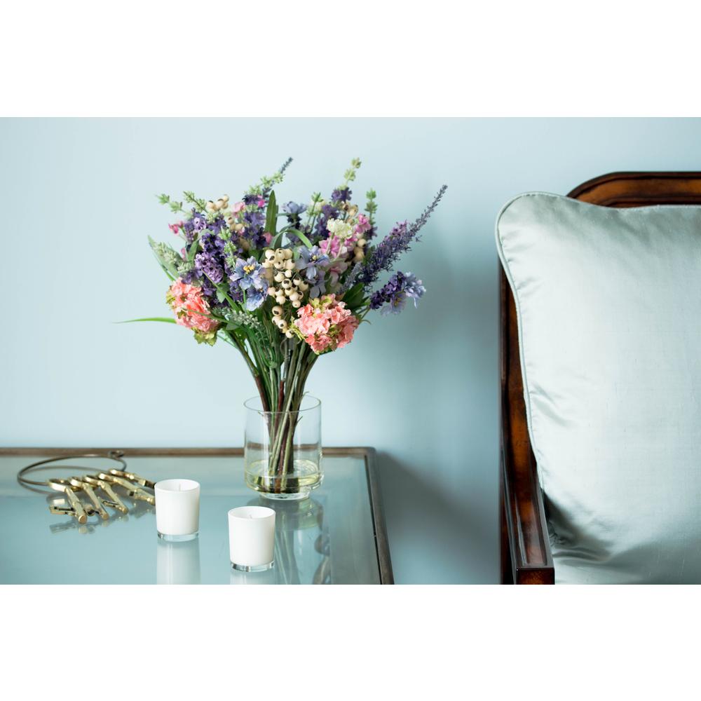 Lavender & Hydrangea Silk Flower Arrangement. Picture 5