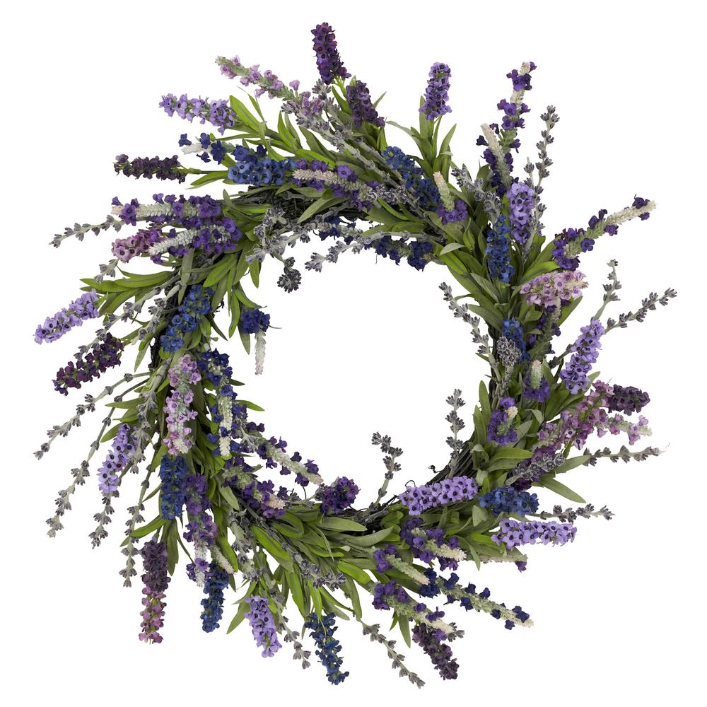 20in. Lavender Wreath. Picture 1