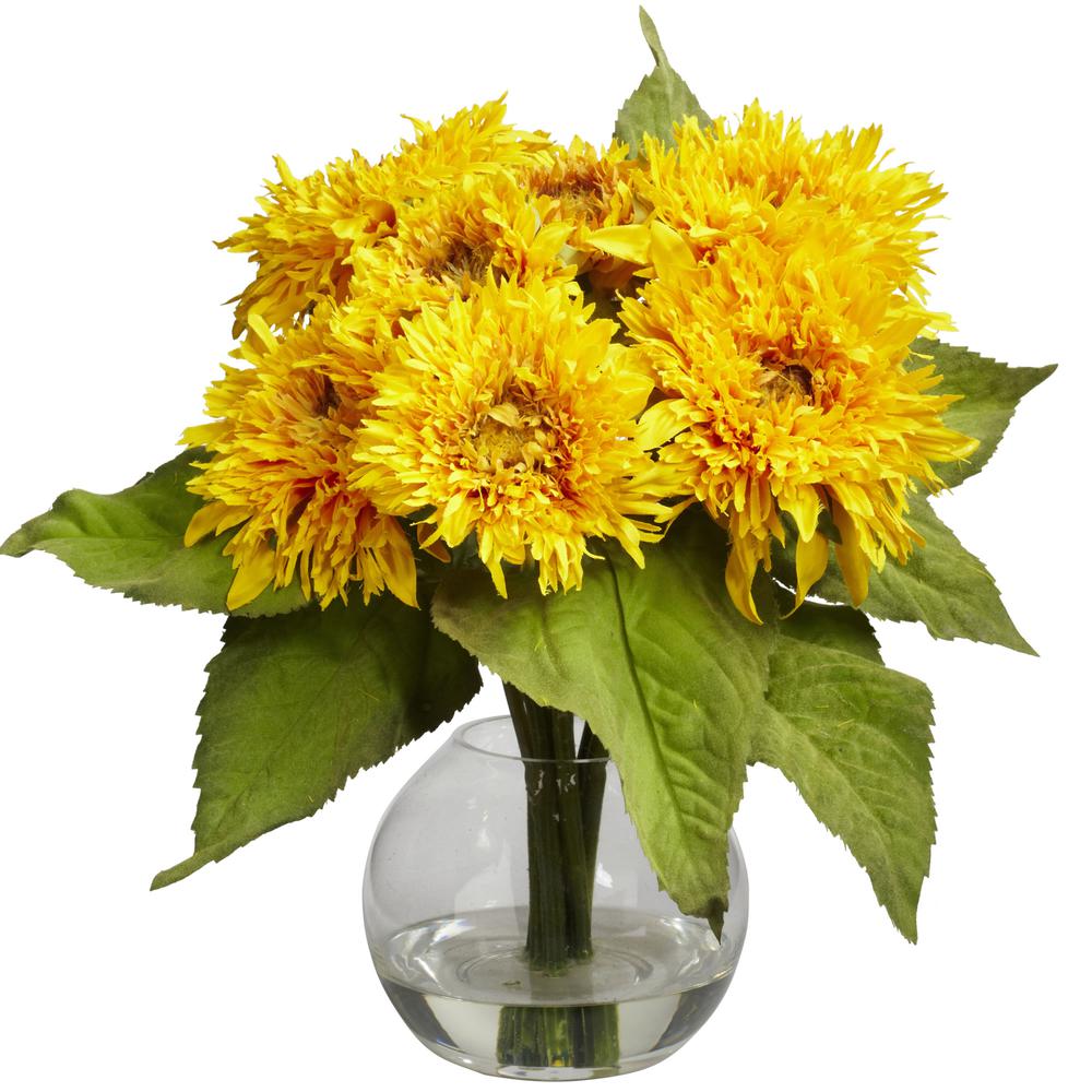 Golden Sunflower Arrangement. Picture 1