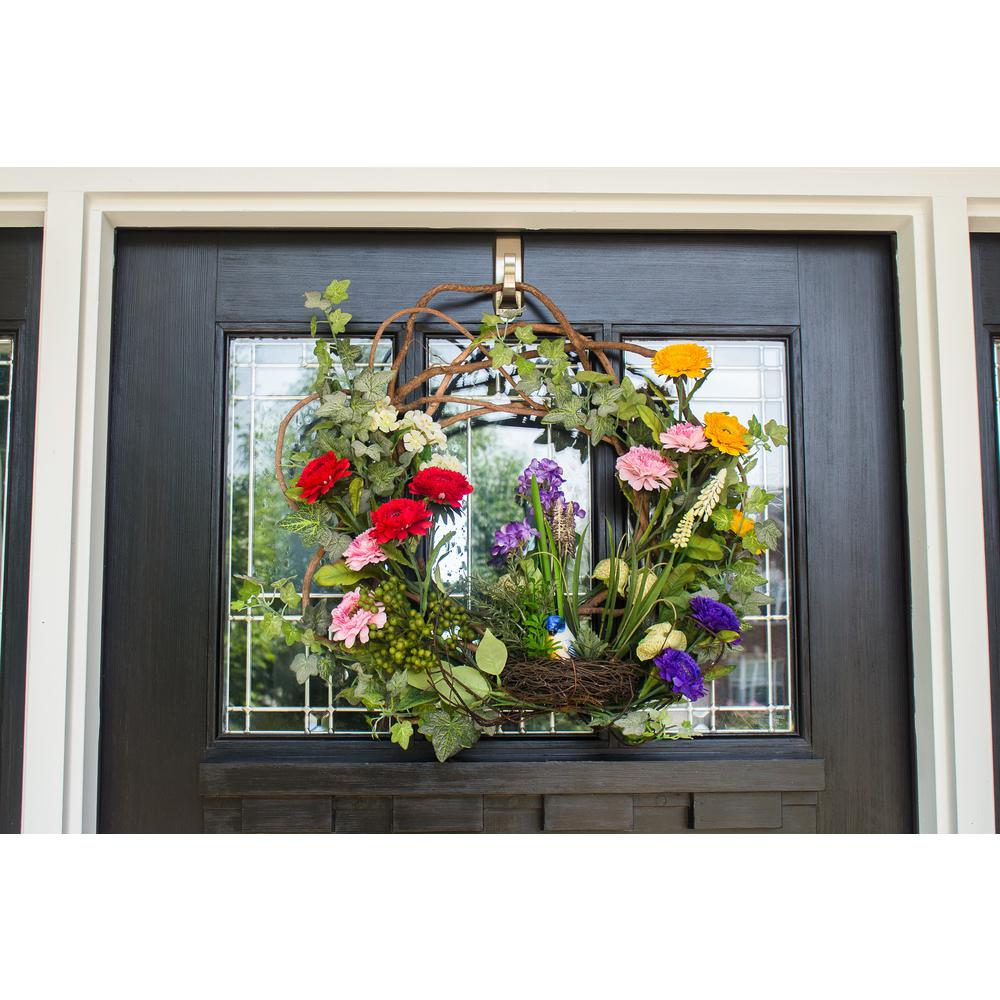 22in. Spring Floral Wreath. Picture 9