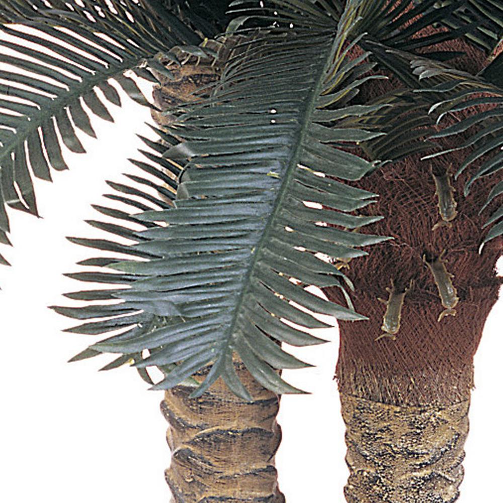 6ft. & 4ft. Sago Palm Double Potted Silk Tree. Picture 6