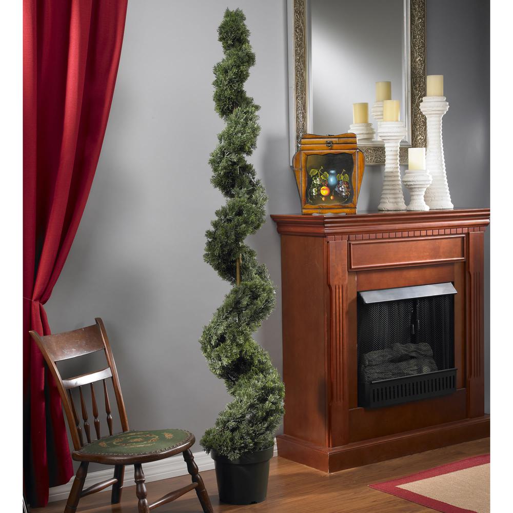 6ft. Cedar Spiral Silk Tree (Indoor/Outdoor). Picture 2