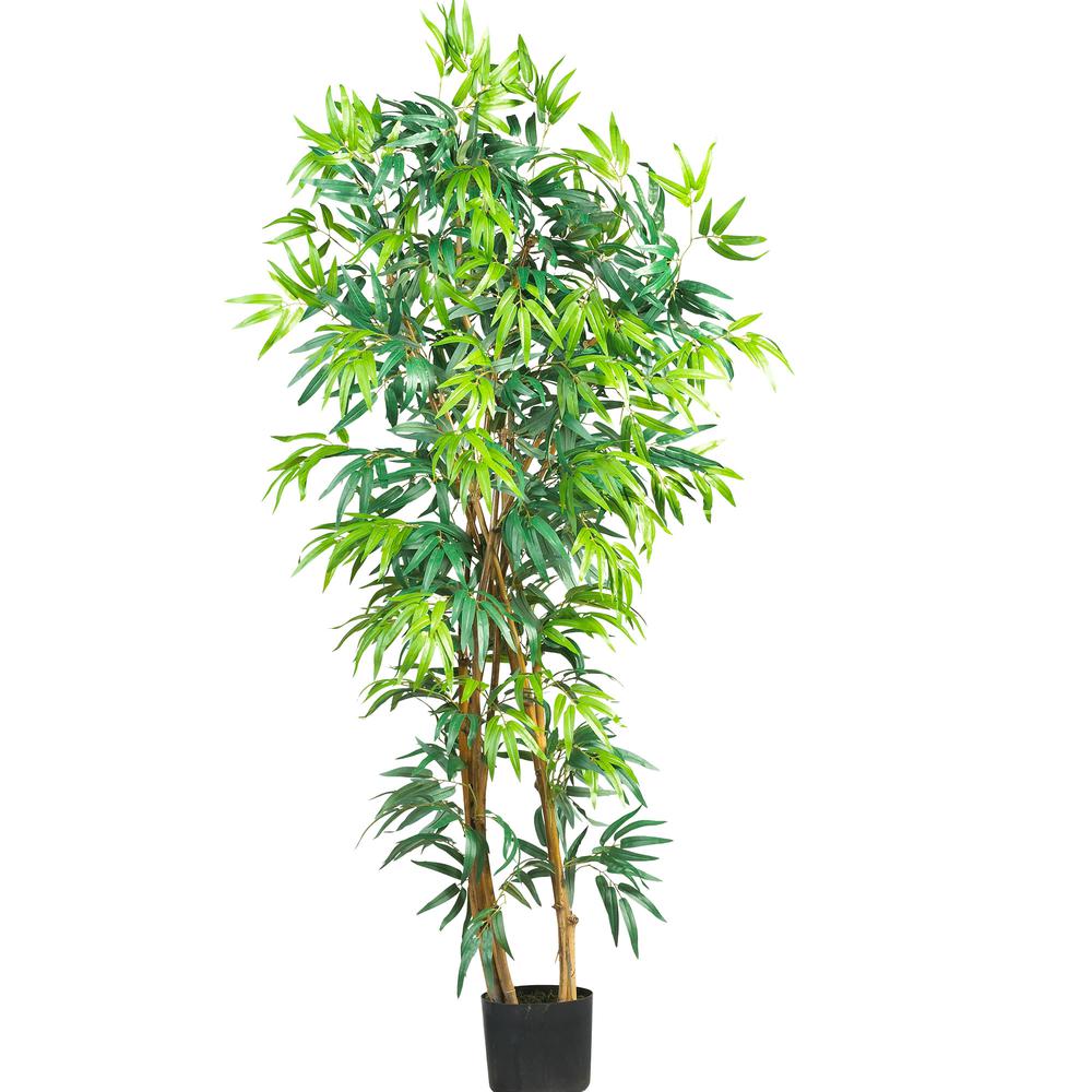5ft. Curved Bamboo Silk Tree. Picture 1