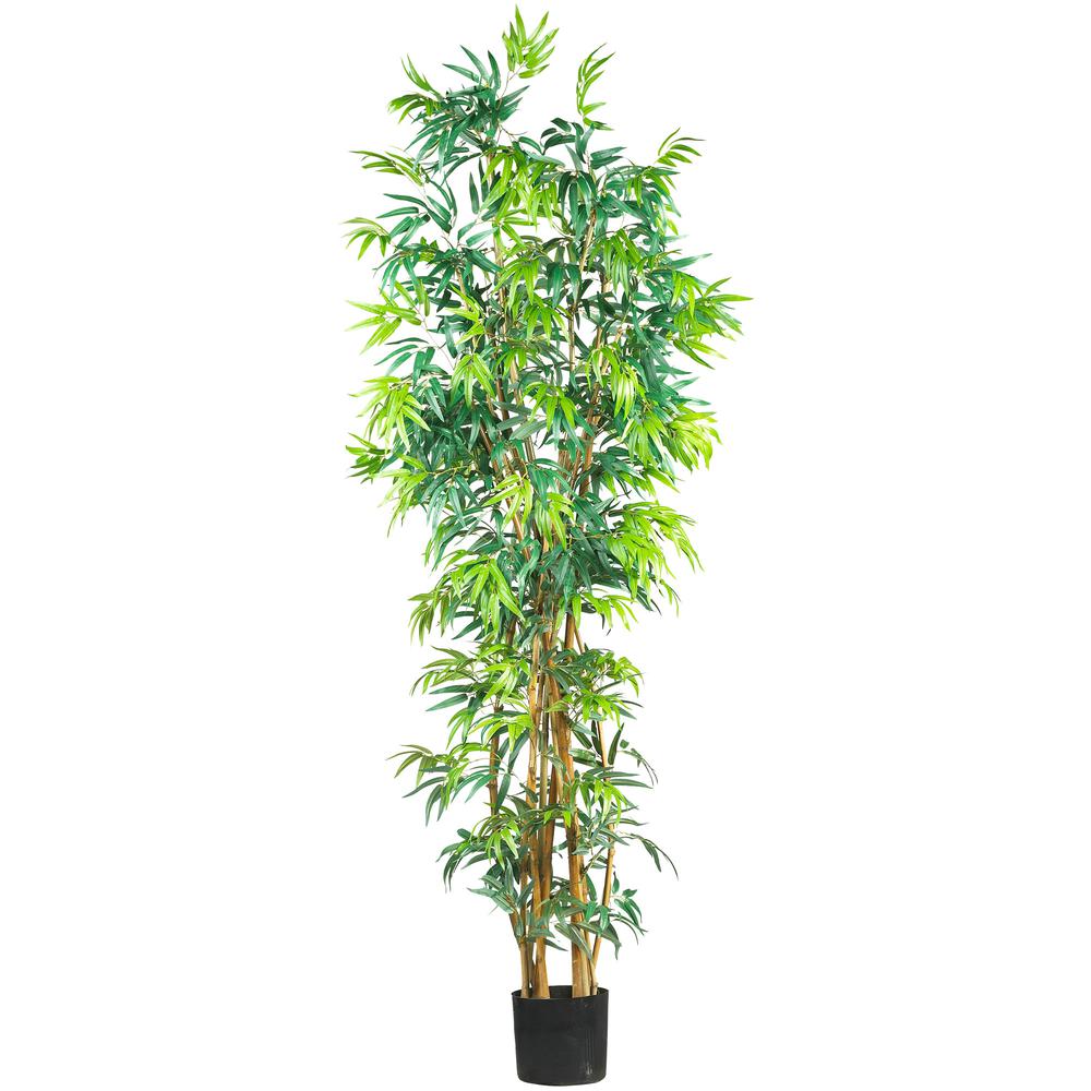 7ft. Curved Bamboo Silk Tree. Picture 1