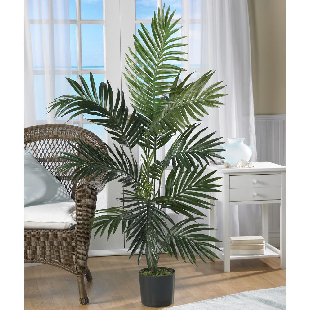 4ft. Kentia Palm Silk Tree,Green. Picture 2