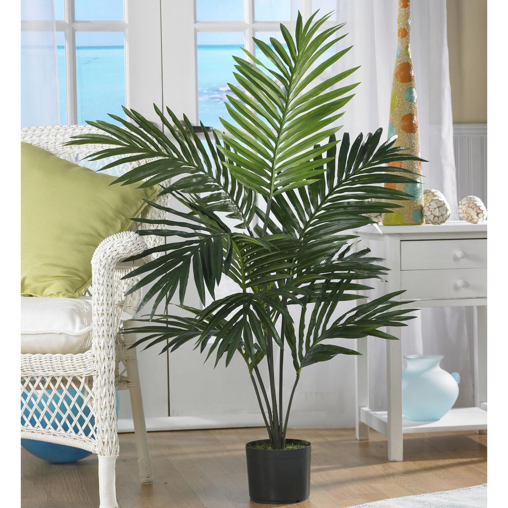 5ft. Kentia Palm Silk Tree Green. Picture 5