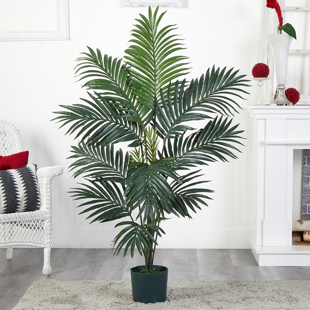 5ft. Kentia Palm Silk Tree Green. Picture 4