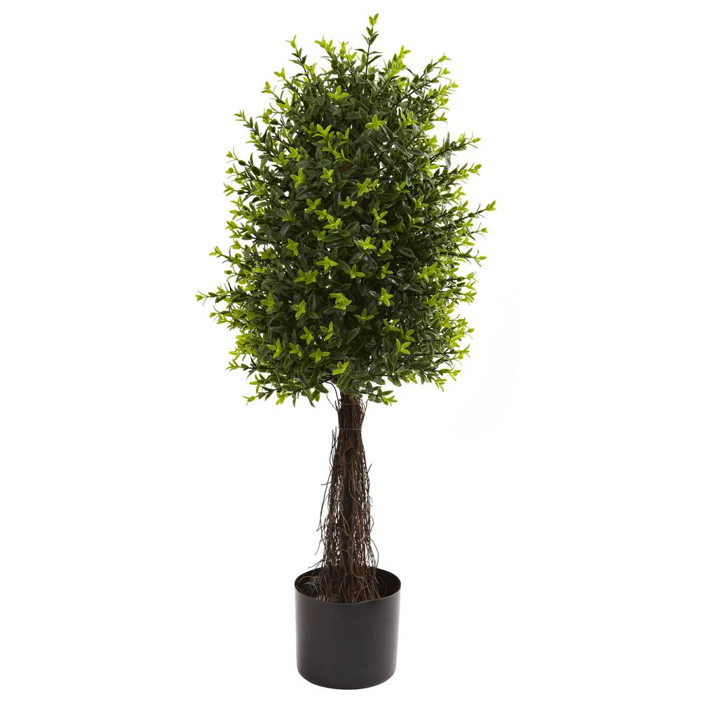35in. Ixora Topiary UV Resistant (Indoor/Outdoor). Picture 1