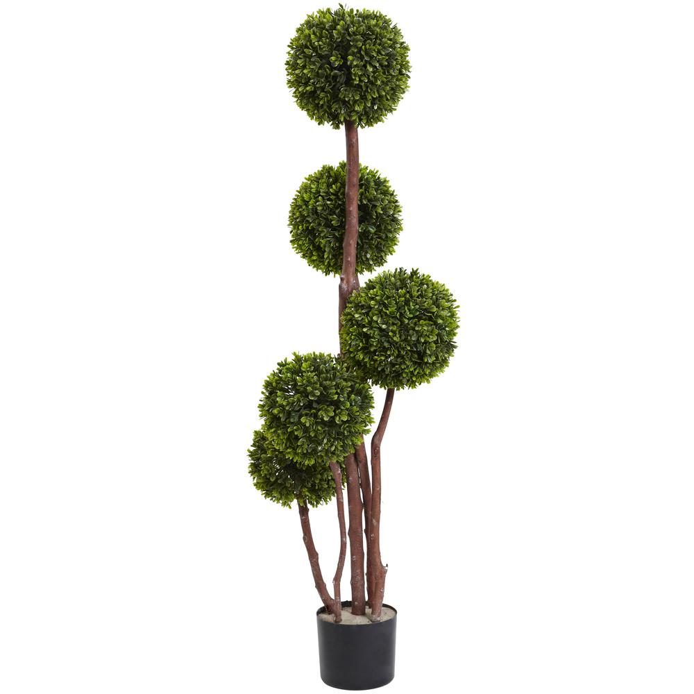 4ft. Boxwood Topiary Tree UV Resistant (Indoor/Outdoor). Picture 1