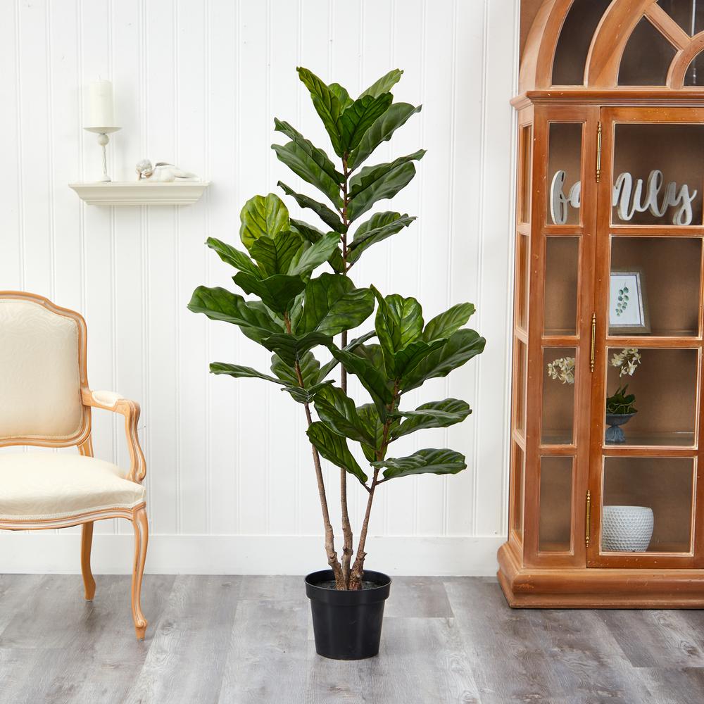 65in. Fiddle Leaf Tree UV Resistant (Indoor/Outdoor). Picture 5