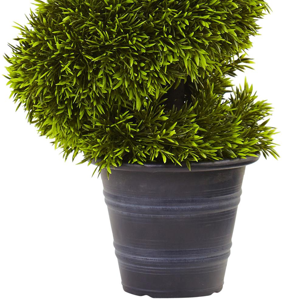 3ft. Grass Spiral Topiary with Deco Planter. Picture 2