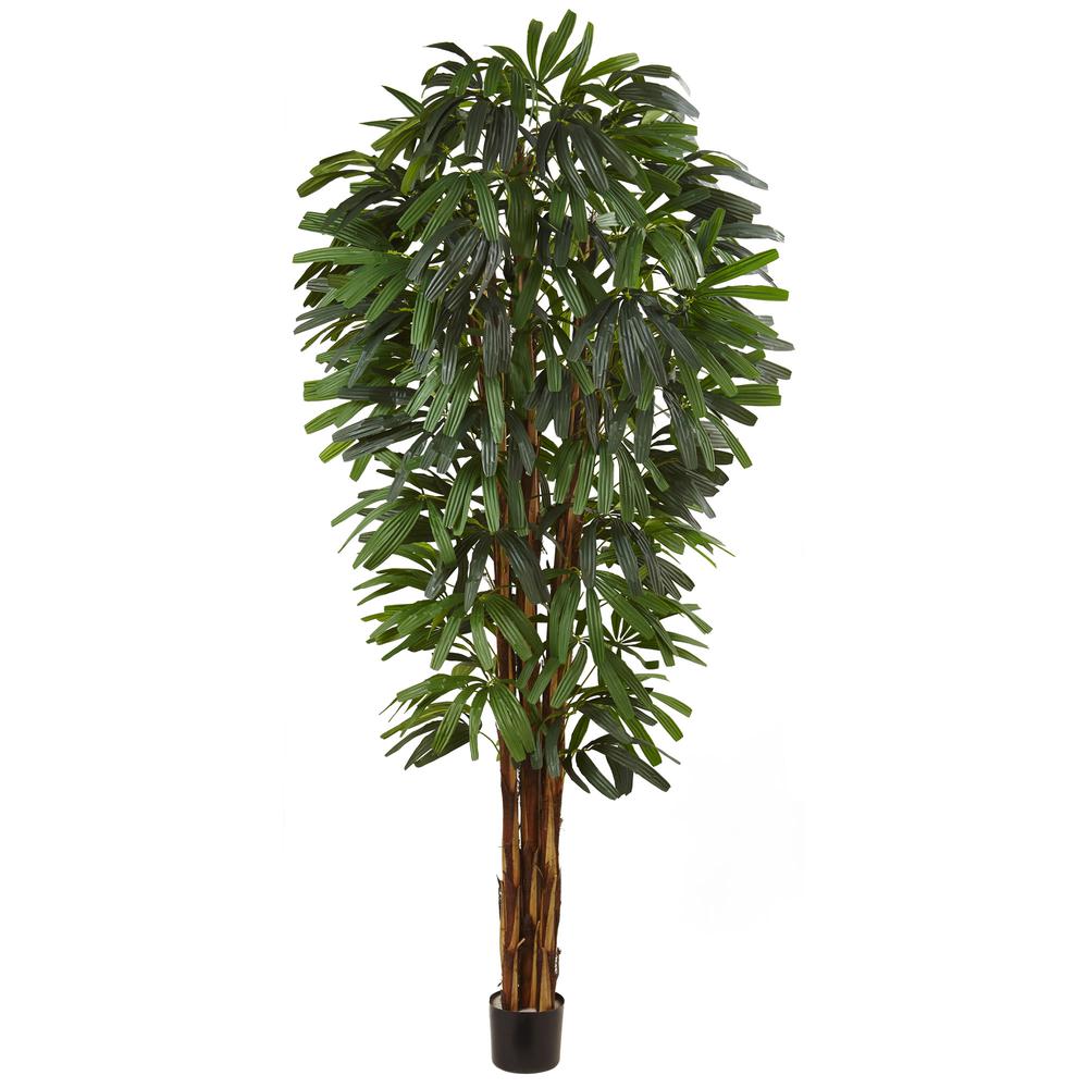 84in. Raphis Silk Palm Tree. Picture 1