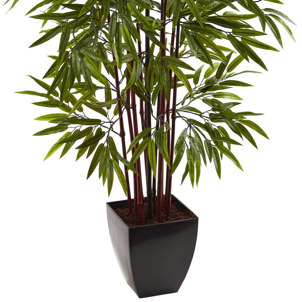 5ft. Bamboo Silk Tree with Planter. Picture 3