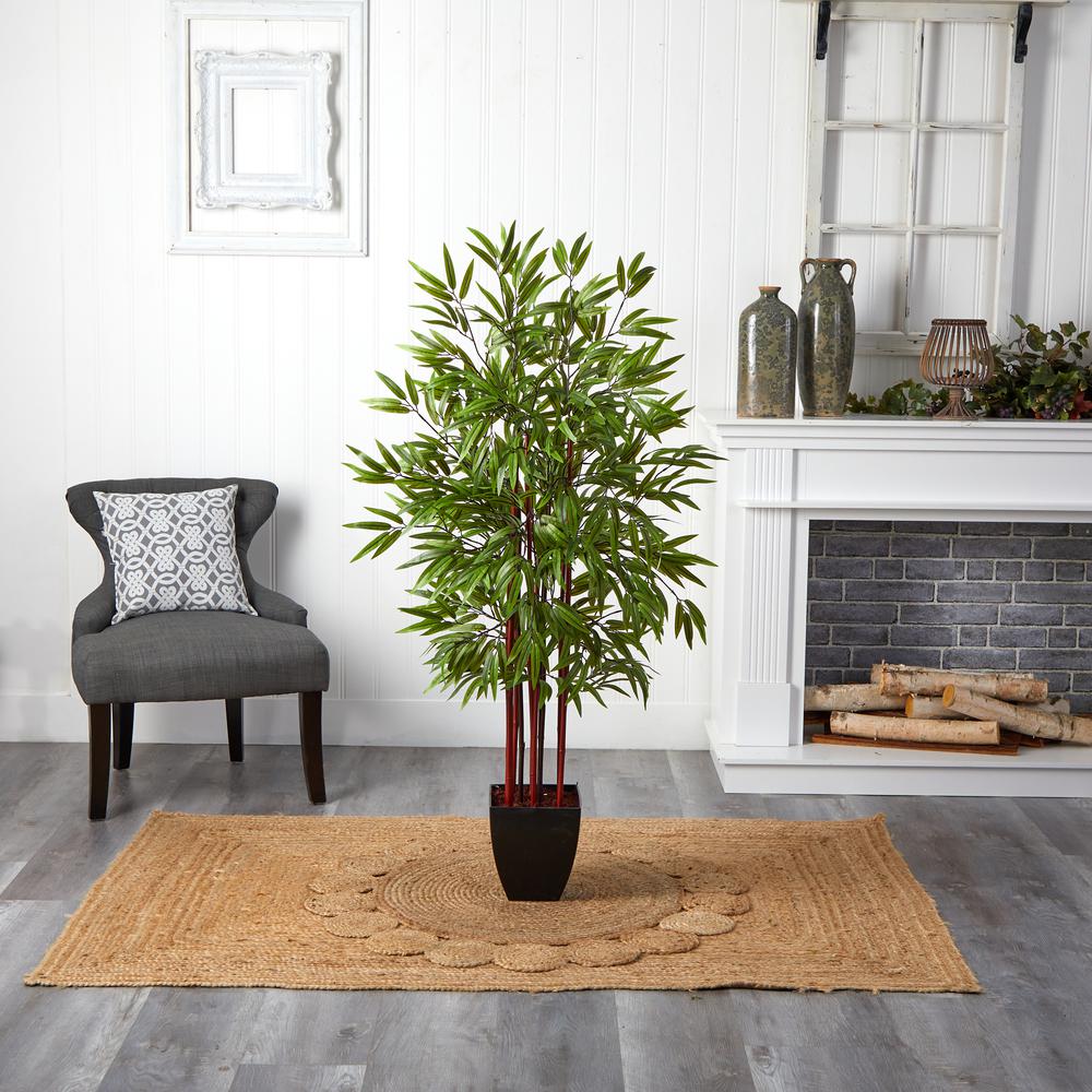 5ft. Bamboo Silk Tree with Planter. Picture 5