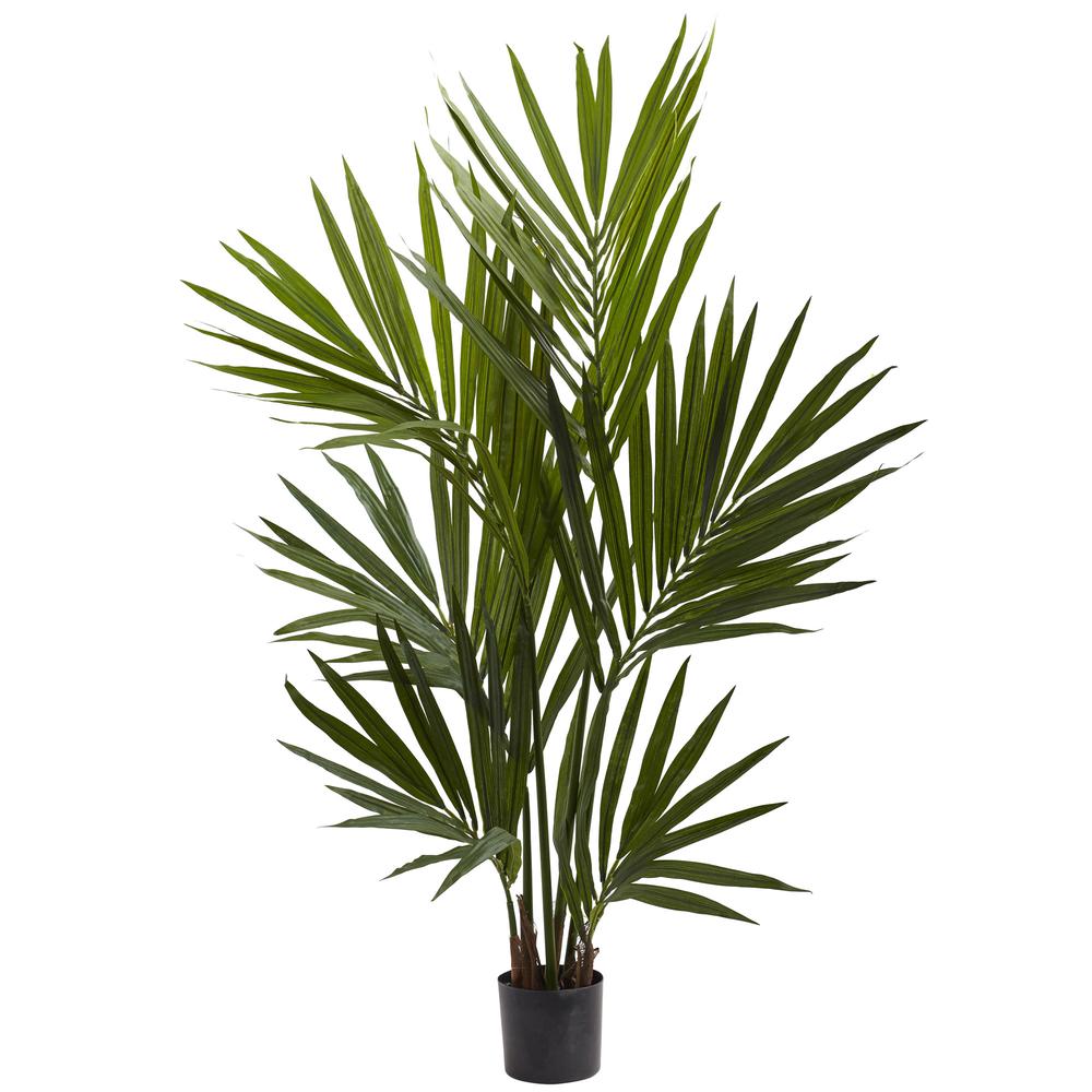 4ft. Kentia Palm Silk Tree, Green. Picture 1