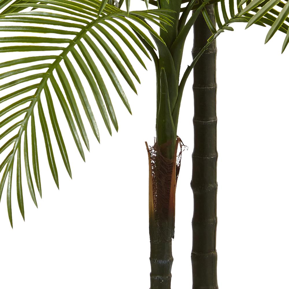 7ft. Double Robellini Palm Tree UV Resistant (Indoor/Outdoor). Picture 3