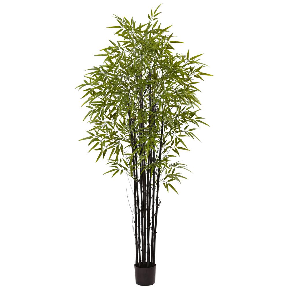 Black Bamboo Tree x 9 with 1470 Leaves UV Resistant (Indoor/Outdoor). Picture 1