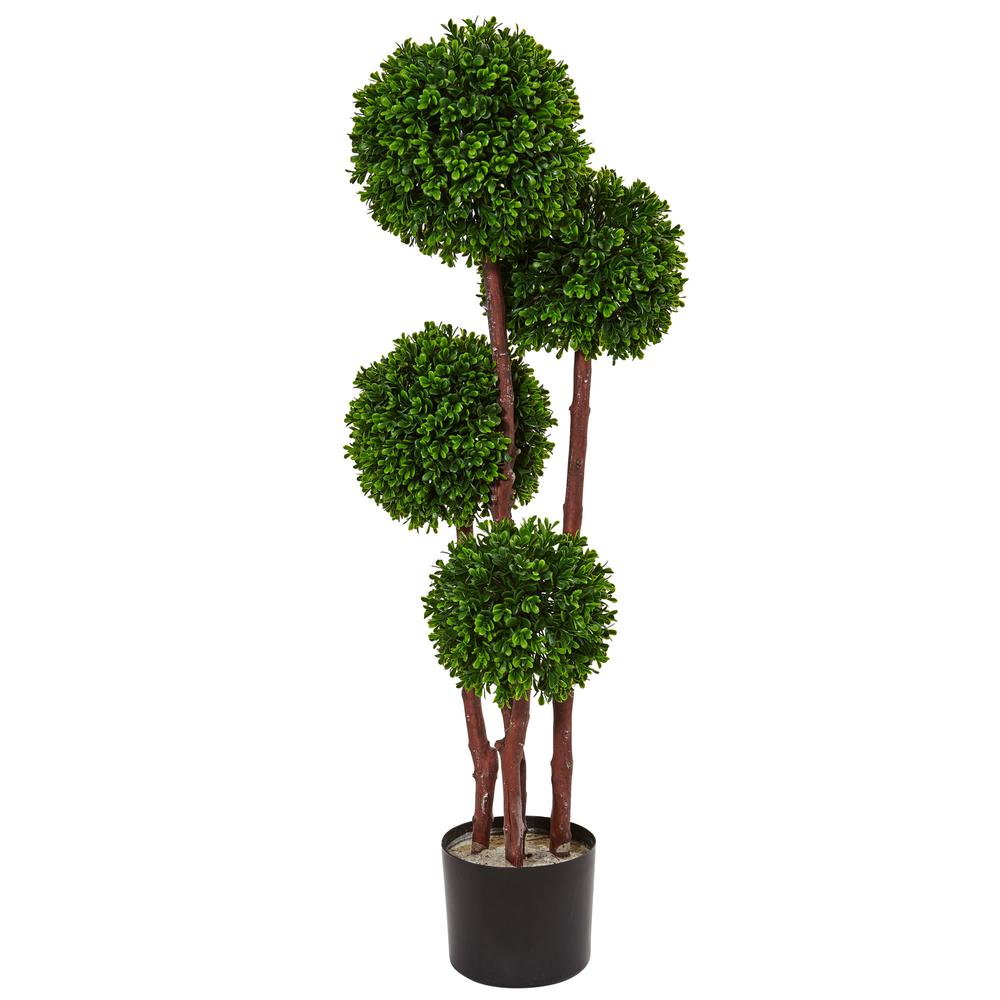 3ft. Boxwood Topiary Artificial Tree UV Resistant (Indoor/Outdoor). Picture 1