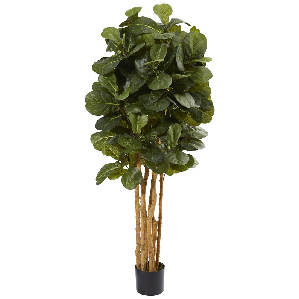 5ft. Fiddle Leaf Fig Artificial Tree Green. Picture 1