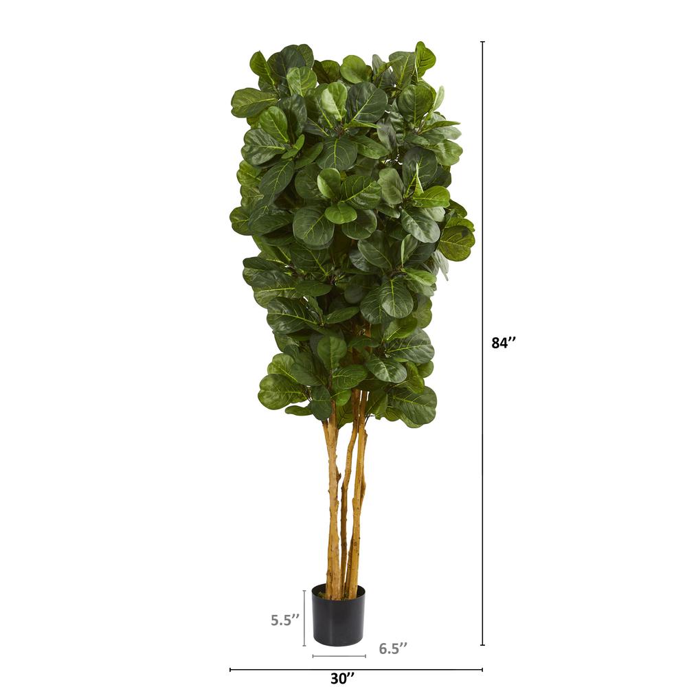7ft. Fiddle Leaf Fig Artificial Tree Green. Picture 2