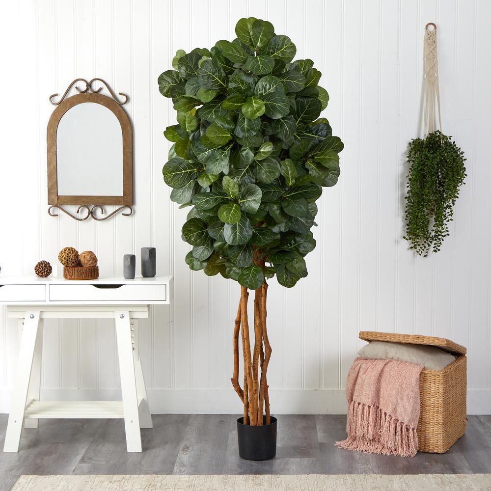 7ft. Fiddle Leaf Fig Artificial Tree Green. Picture 8