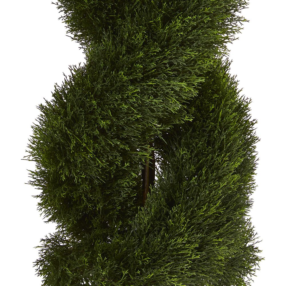 Double Pond Cypress Spiral Topiary UV Resistant (Indoor/Outdoor). Picture 2