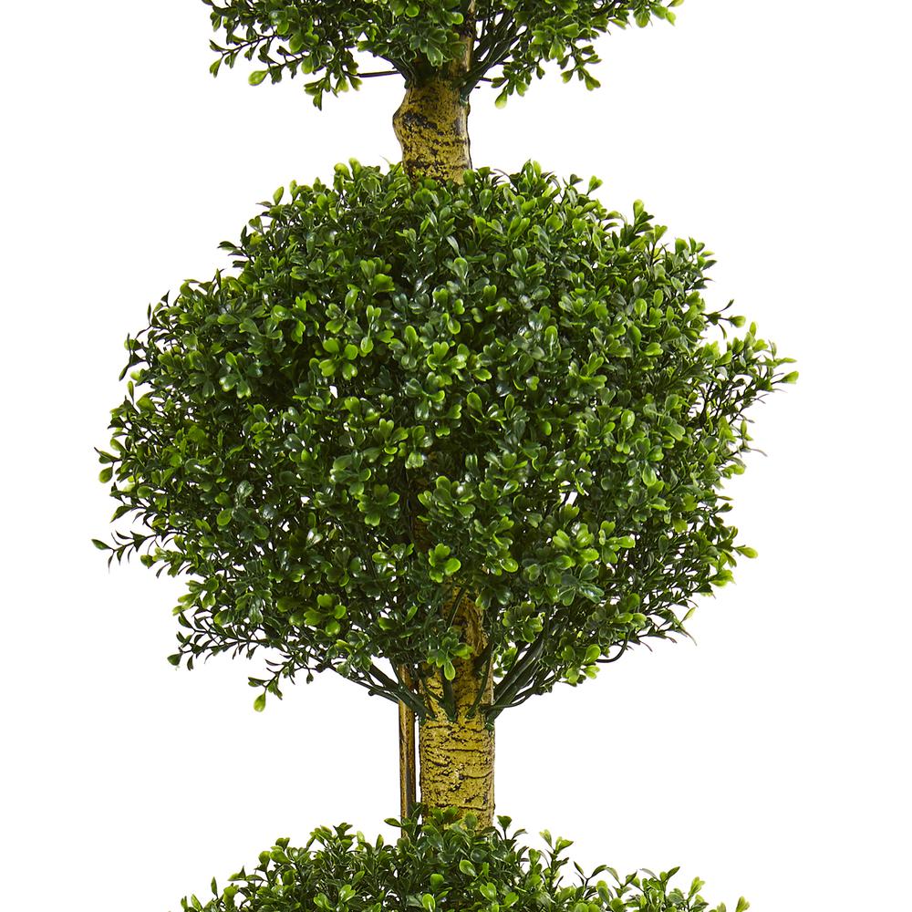 6ft. Four Tier Boxwood Artificial Topiary Tree, UV Resistant (Indoor/Outdoor). Picture 2