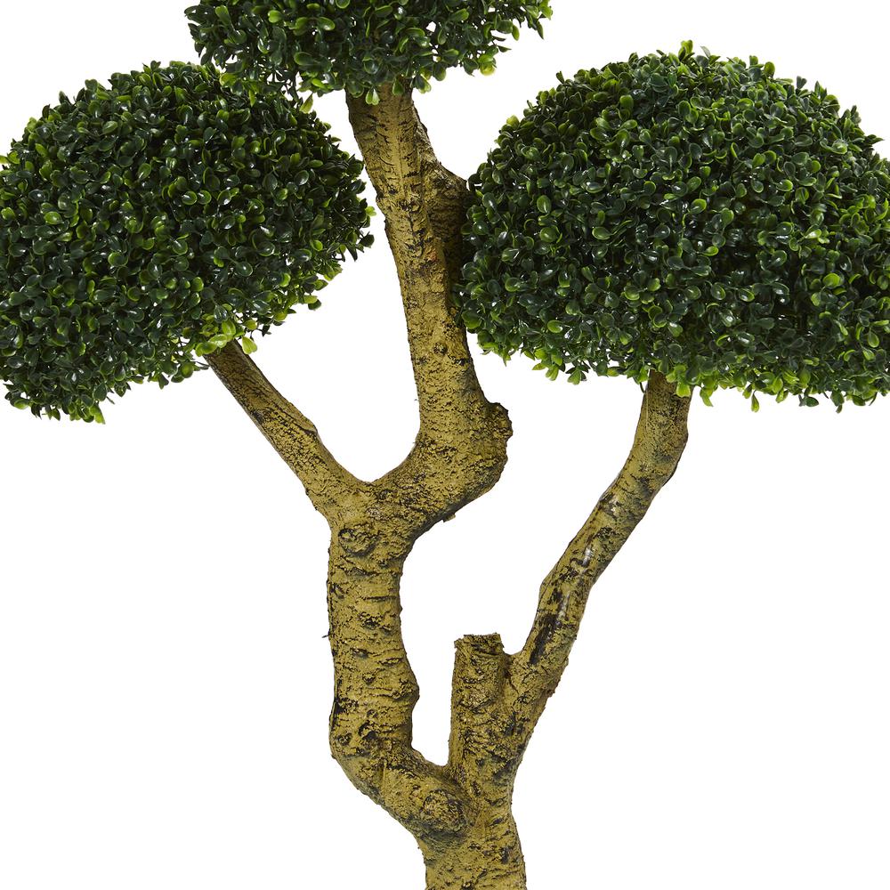 5ft. Five Head Boxwood Artificial Tree, UV Resistant (Indoor/Outdoor). Picture 2