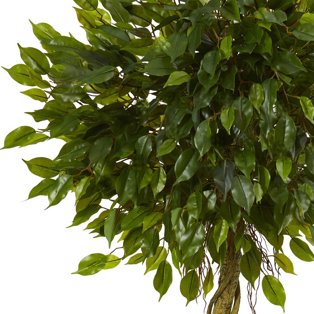 5ft. Ficus Artificial Topiary Tree, UV Resistant (Indoor/Outdoor). Picture 2