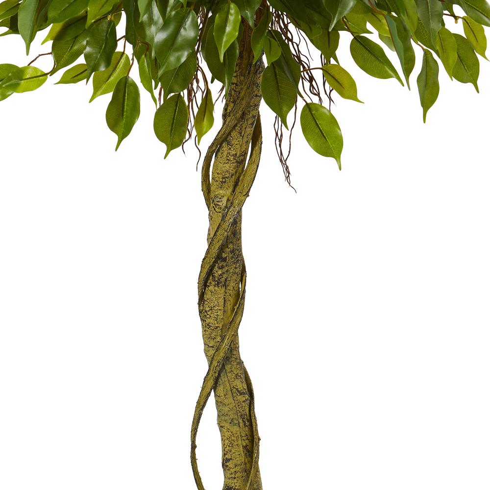 5ft. Ficus Artificial Topiary Tree, UV Resistant (Indoor/Outdoor). Picture 3