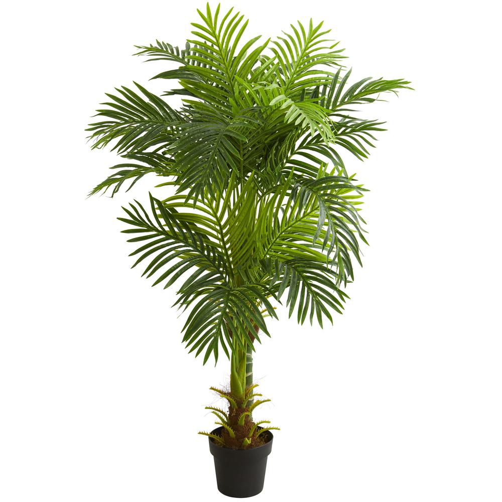 5ft. Double Stalk Hawaii Palm Artificial Tree. Picture 1