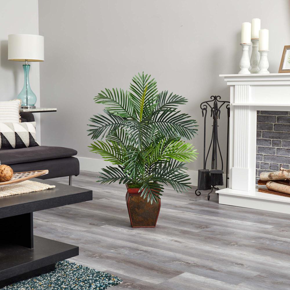 3ft. Paradise Palm Artificial Tree in Decorative Planter. Picture 2