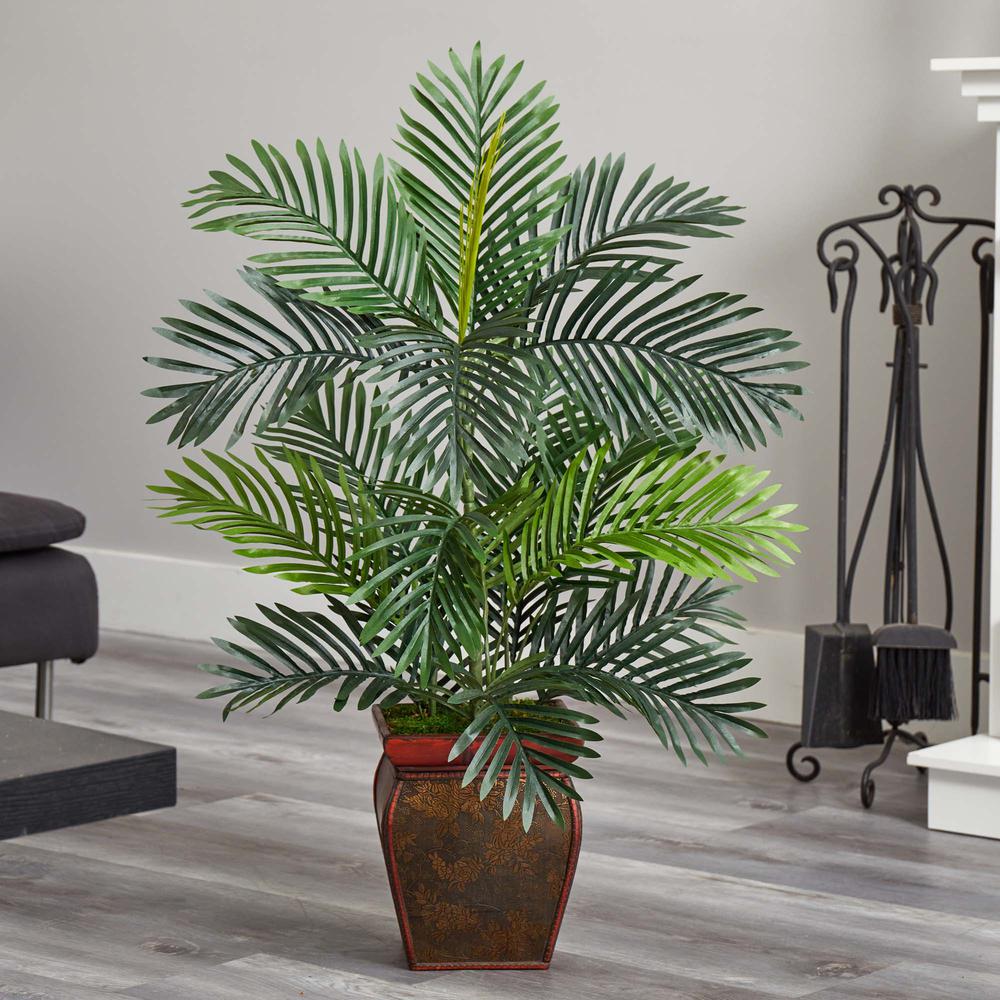 3ft. Paradise Palm Artificial Tree in Decorative Planter. Picture 3
