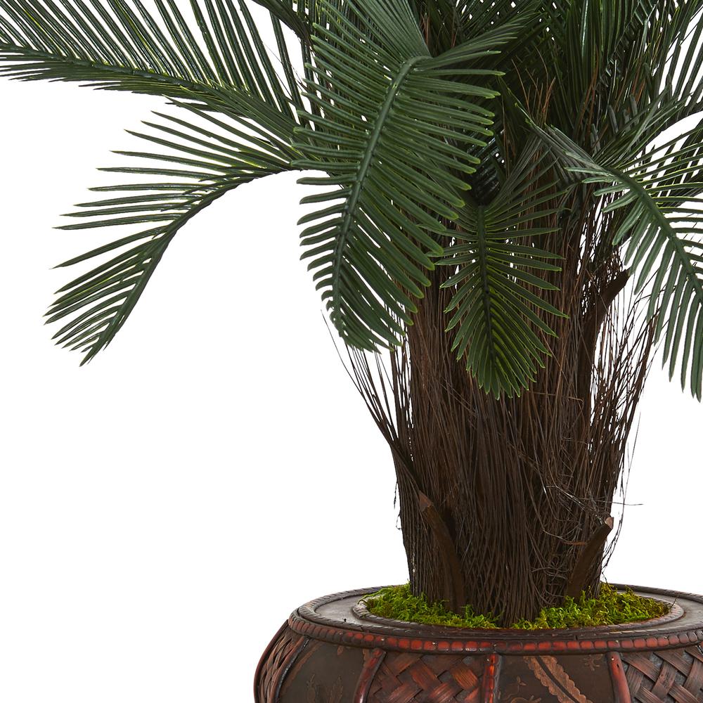 4ft. Cycas Artificial Tree in Decorative Stand UV Resistant (Indoor/Outdoor). Picture 2