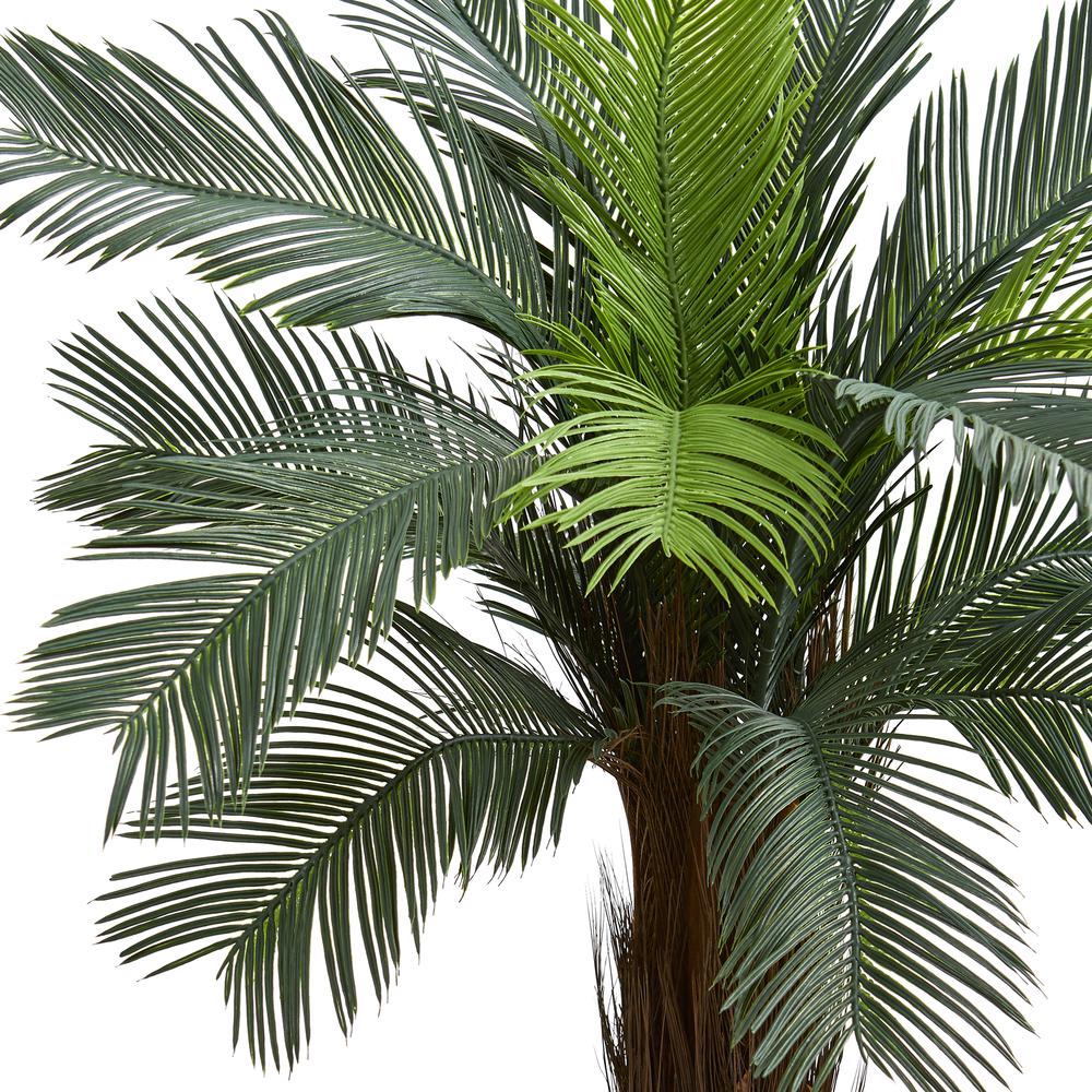 4.5ft. Cycas Artificial Tree in Oval Planter UV Resistant (Indoor/Outdoor). Picture 4