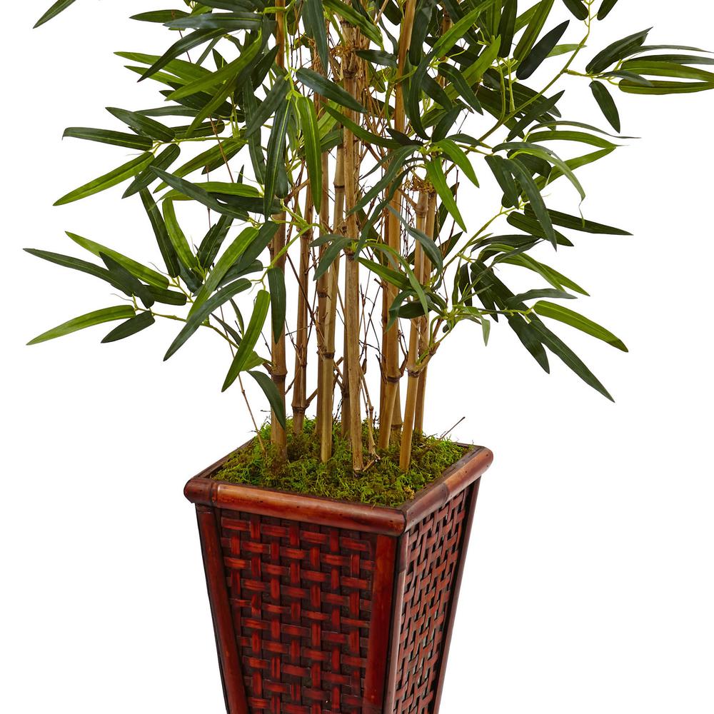 4.5ft. Bamboo Artificial Tree in Decorative Planter. Picture 2