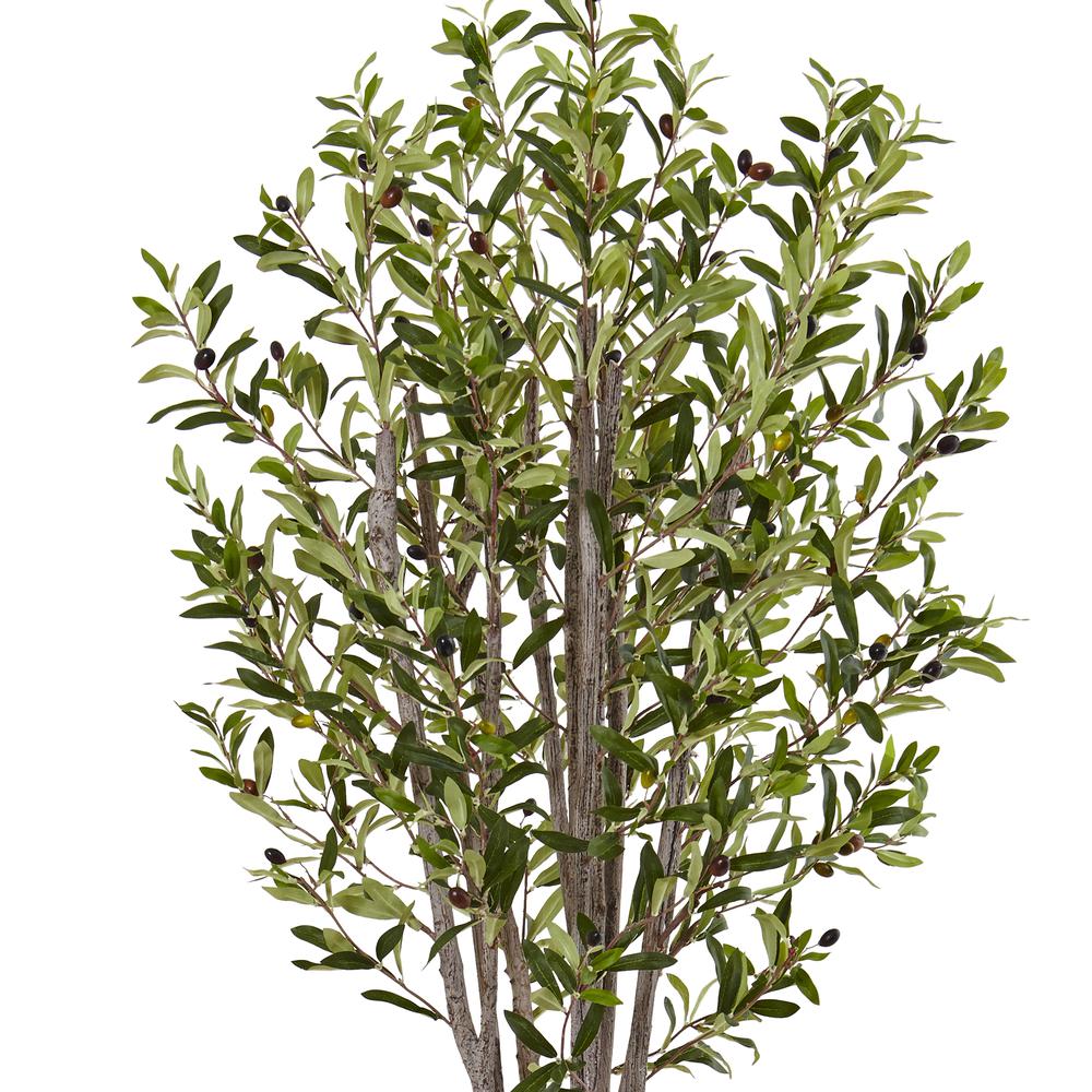 6ft. Olive Artificial Tree in Stone Planter. Picture 4